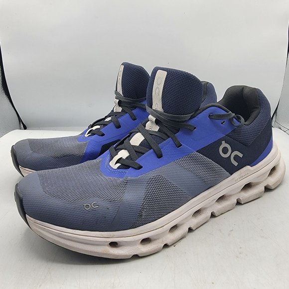 On Running Cloudrunner Mens 10 Running Shoes Metal Midnight Blue Athletic main image 5